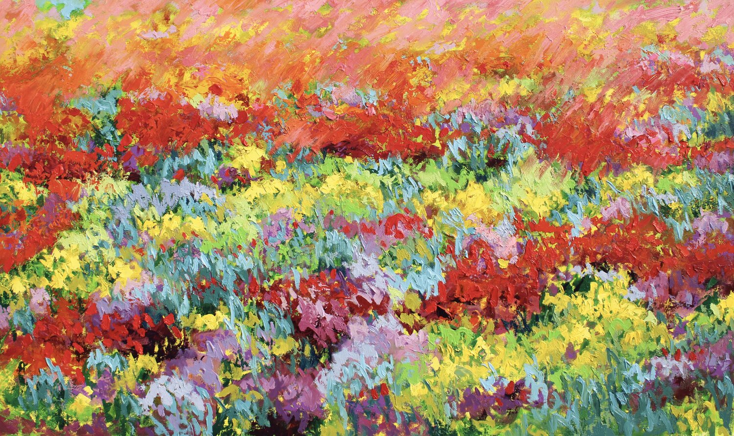 Blooming vibrance Athaangart Studio Original painting for sale