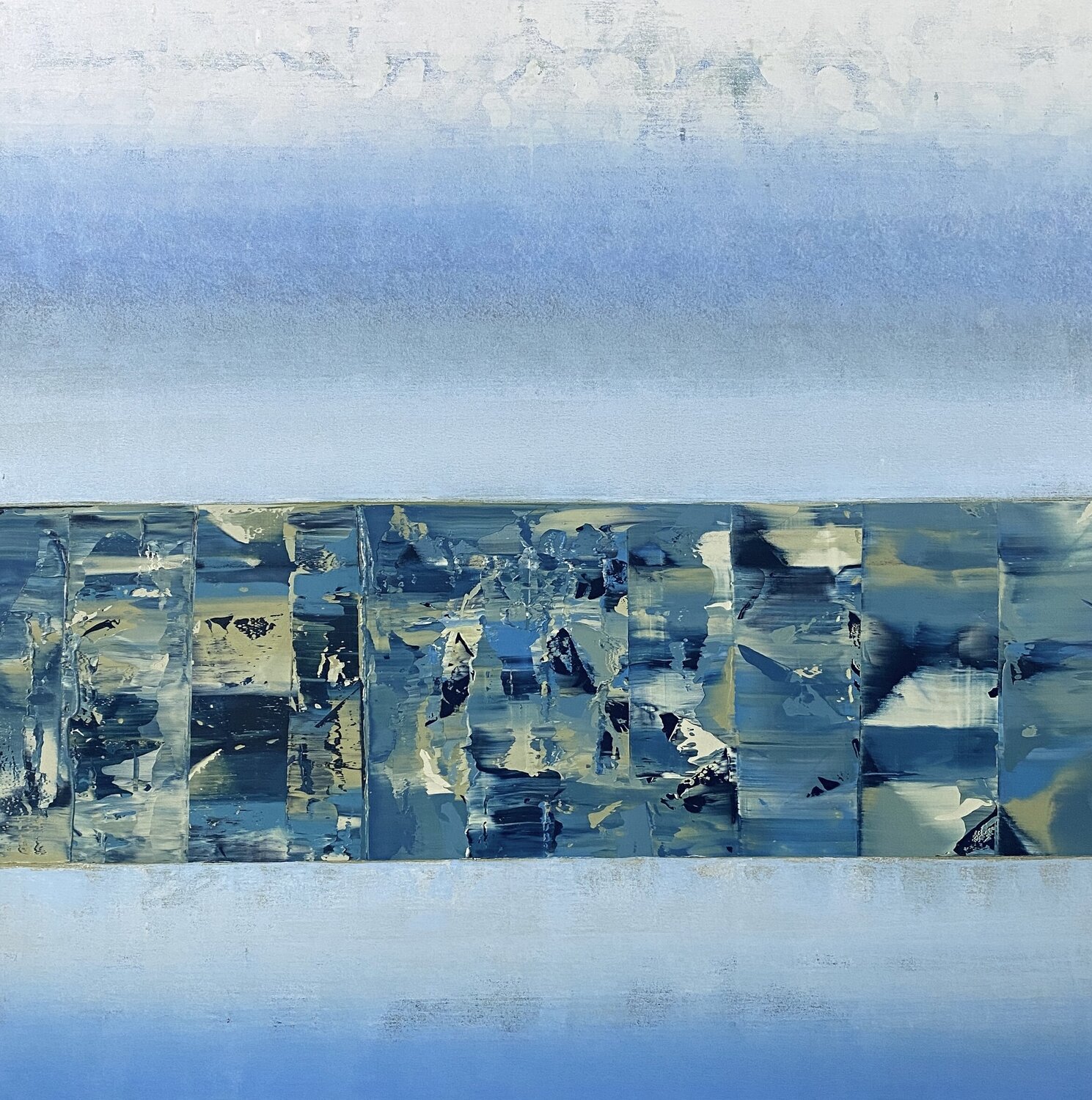 Abstract-260, Echoes of calm Athaangart Studio Original painting for sale