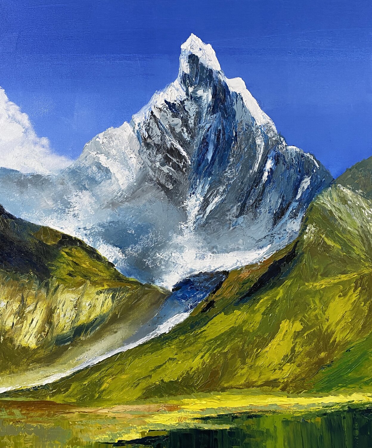 Mountain-43 Athaangart Studio Original painting for sale