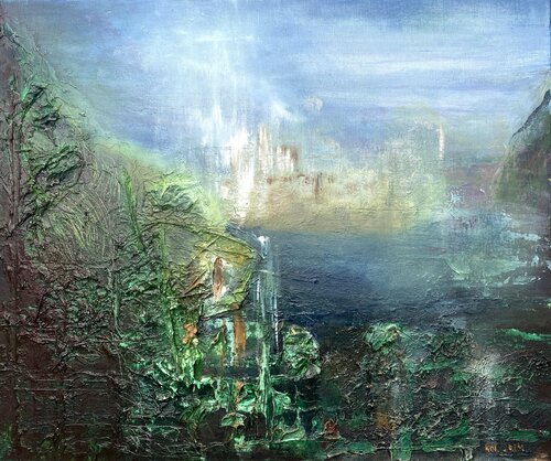 Impression of the ruins of a Castle in Wales. by Kasia Turajczyk, Painting for Sale on Select