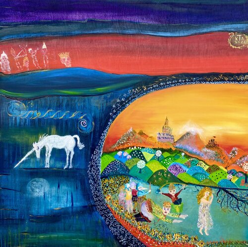 The Observer of the Paradox - The Inevitable Horizon. by Kasia Turajczyk, Painting for Sale on Select