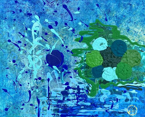 "Modal Blue: After Evans" by Kasia Turajczyk, Painting for Sale on Select