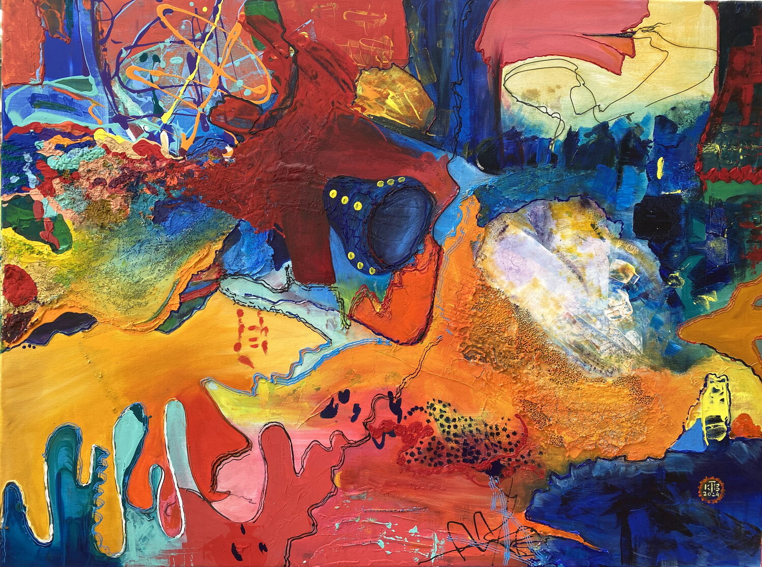Chaos No. 3 Kasia Turajczyk Original painting for sale