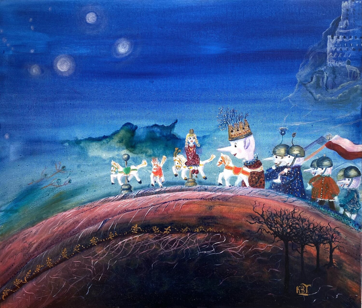 The Polish Fairy Tale Kasia Turajczyk Original painting for sale