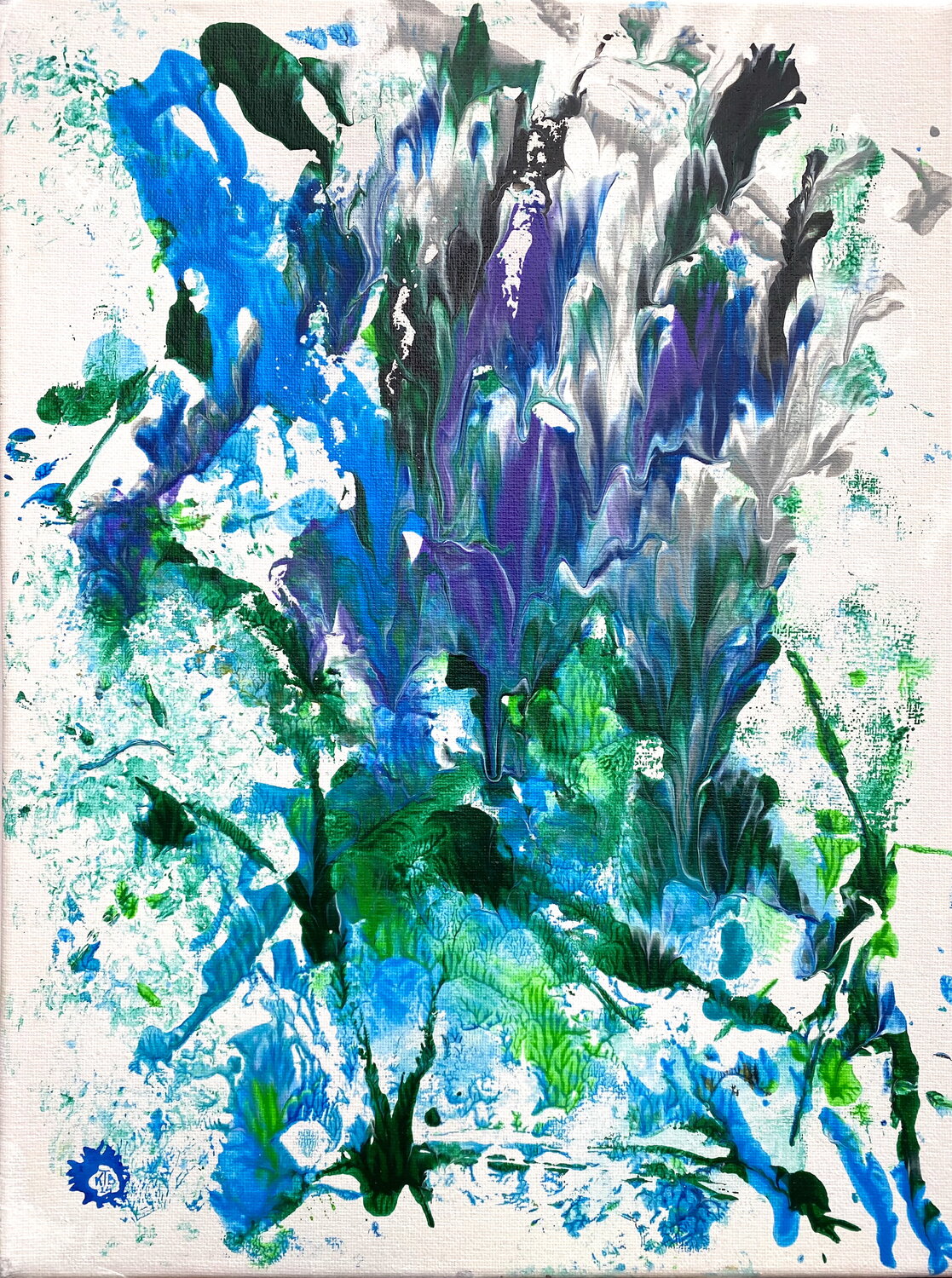Turbulent Tranquillity Kasia Turajczyk Original painting for sale
