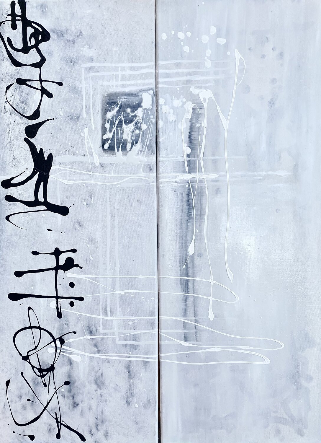 Monochrome Kasia Turajczyk Original painting for sale