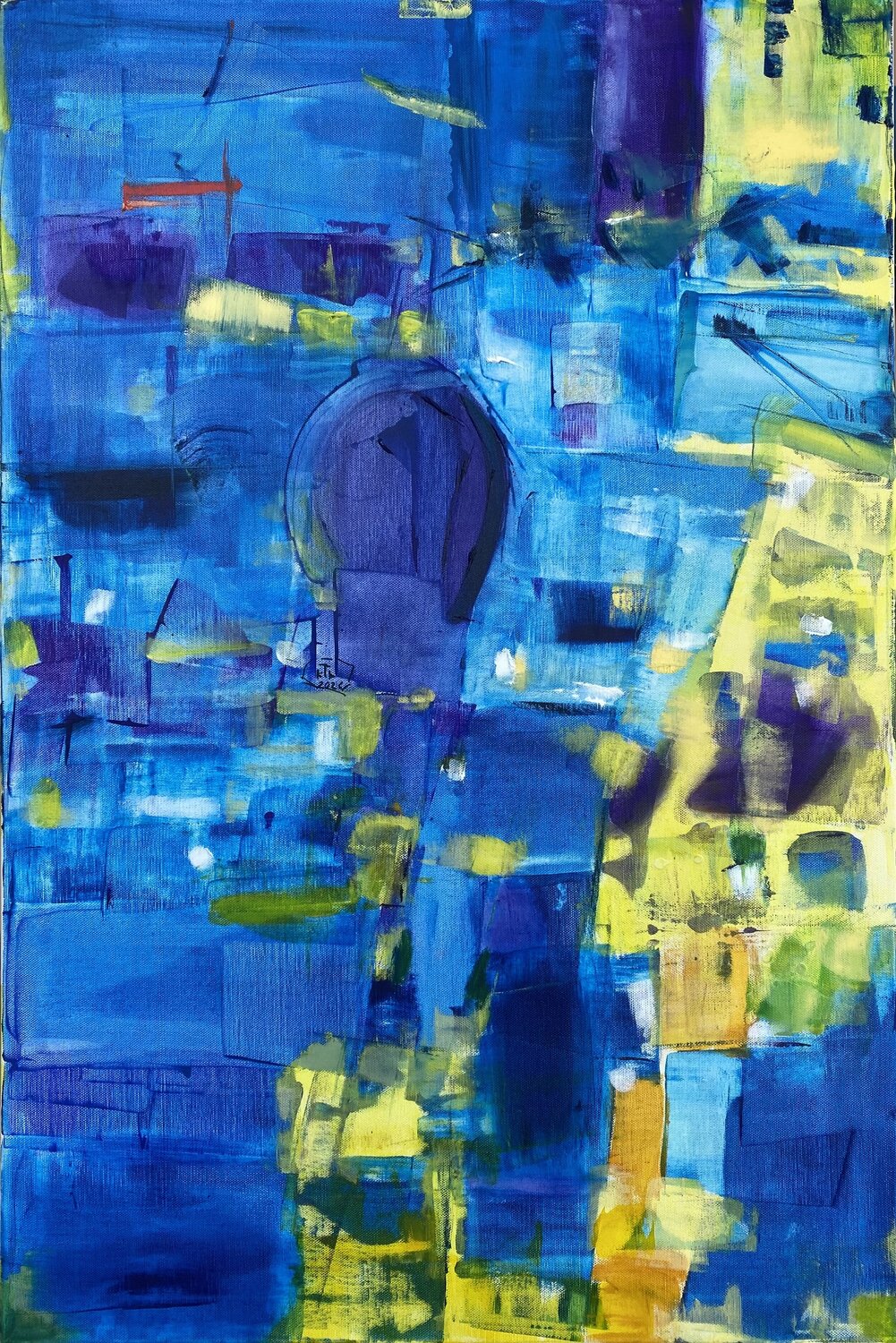 Azure Whimsy Kasia Turajczyk Original painting for sale