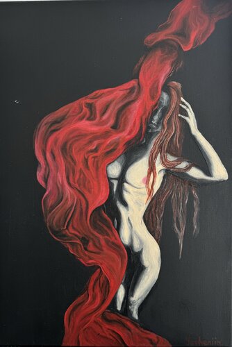 Tentation fatale by Yevheniia Lytovchenko, Painting for Sale on Select