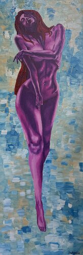 Désire / Mademoiselle fraise by Yevheniia Lytovchenko, Painting for Sale on Select