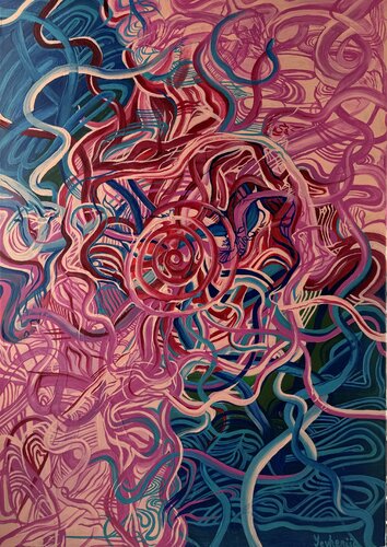 Overthinking by Yevheniia Lytovchenko, Painting for Sale on Select