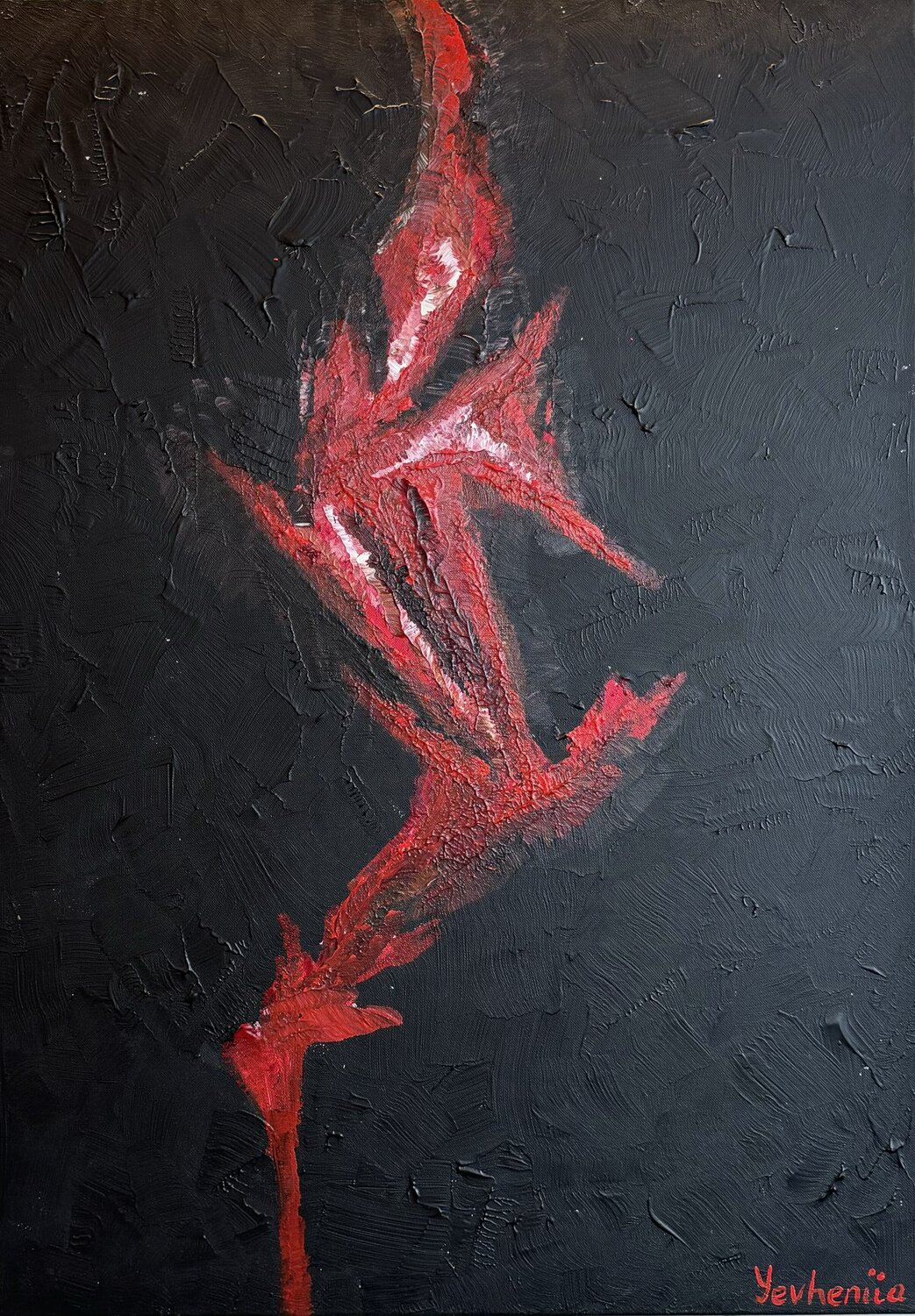Crise émotionnelle / Quand ça fait mal Yevheniia Lytovchenko Original painting for sale