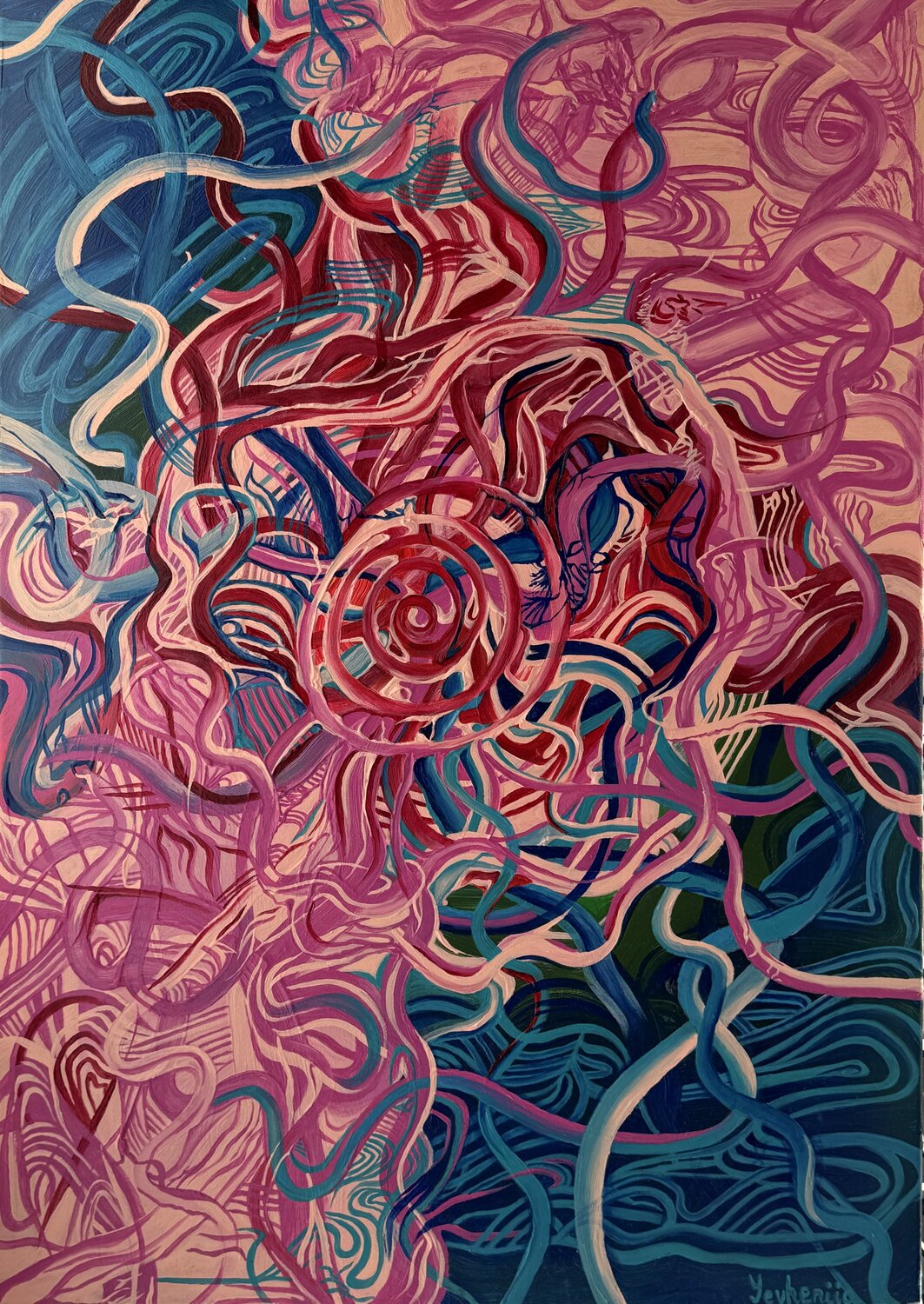 Overthinking Yevheniia Lytovchenko Original painting for sale