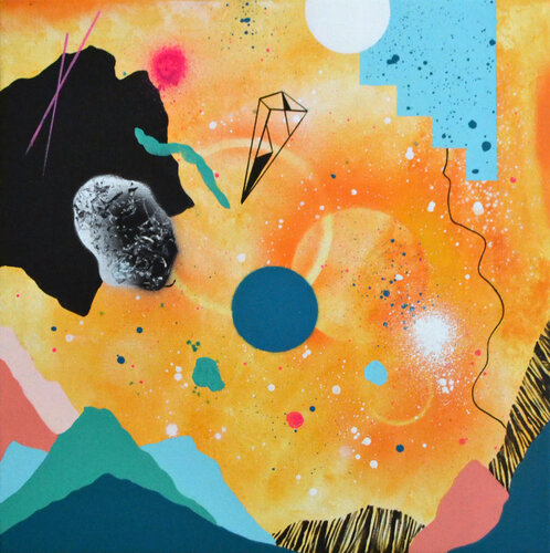 Amanecer interplanetario by Nataline Pomar, Painting for Sale on Select