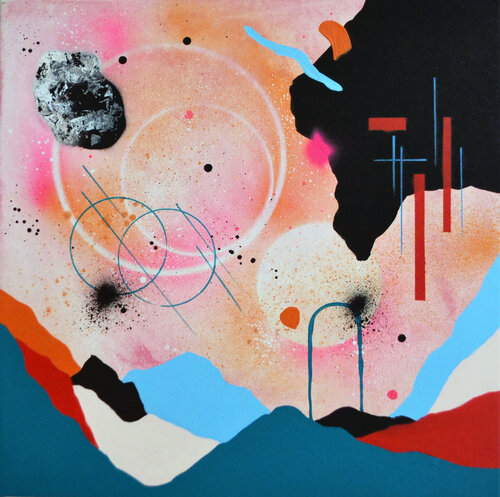 Paisaje sideral by Nataline Pomar, Painting for Sale on Select