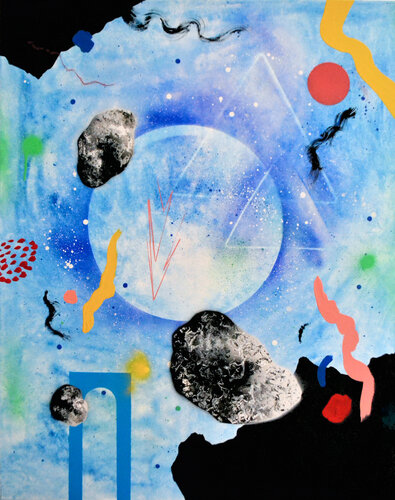 Portal lunar by Nataline Pomar, Painting for Sale on Select