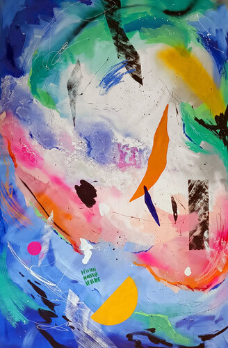 Abismo by Nataline Pomar, Painting for Sale on Select