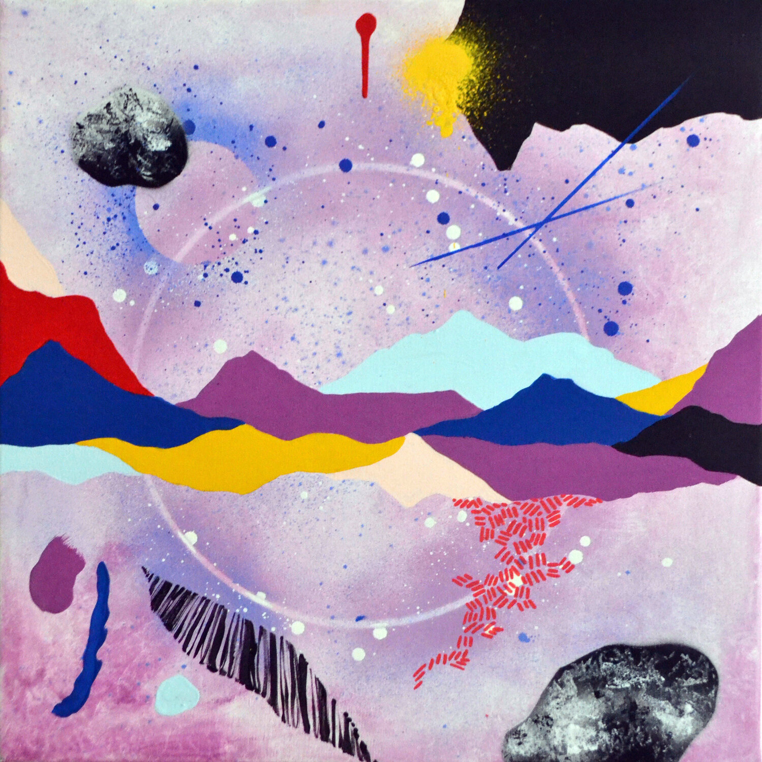 Reflejo astral Nataline Pomar Original painting for sale