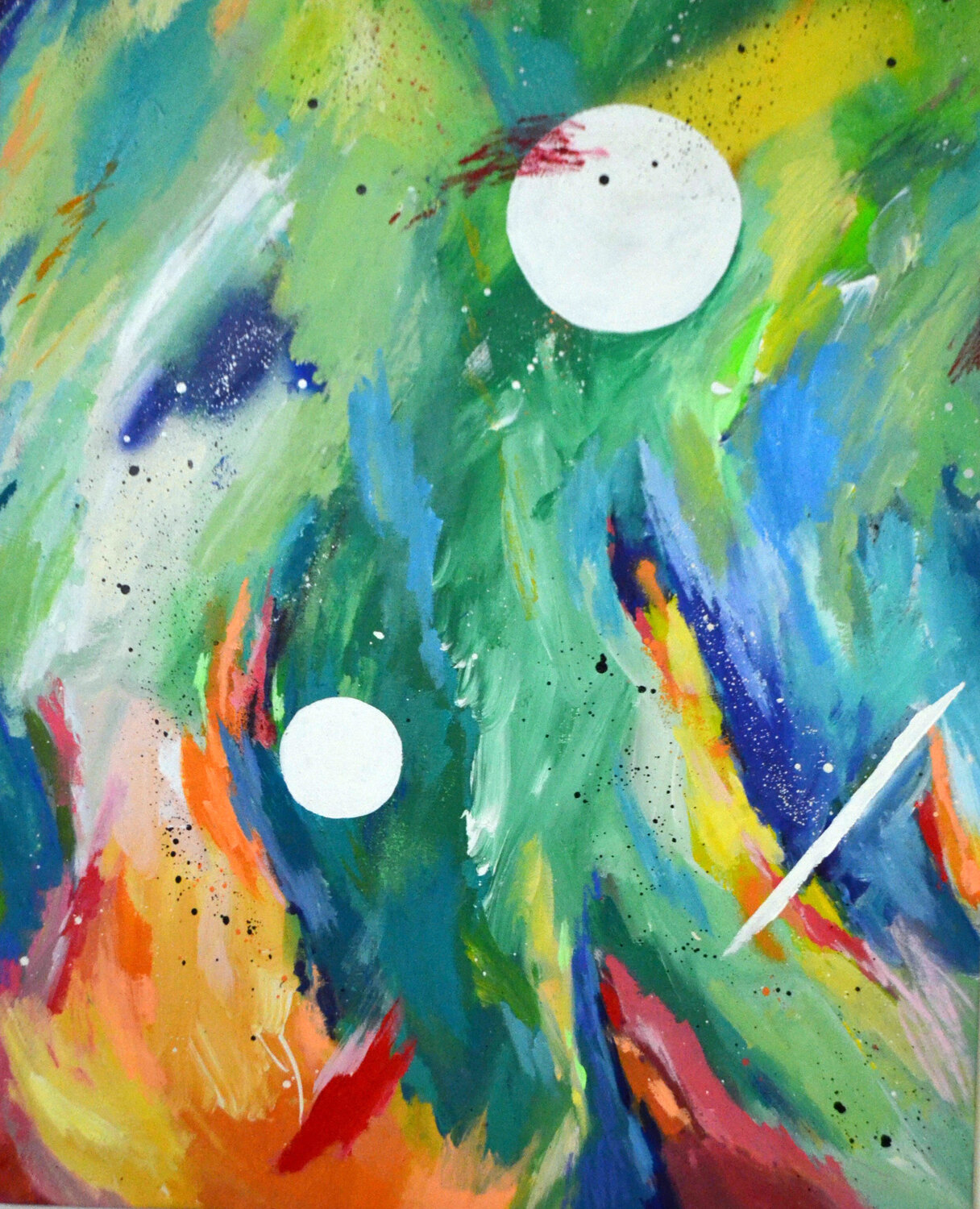 Lo que queda cuando todo arde Nataline Pomar Original painting for sale