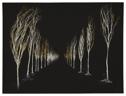 Silent Avenue by Evi Schartner, Painting for Sale on Select