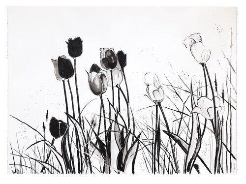 Silent Bloom by Evi Schartner, Painting for Sale on Select