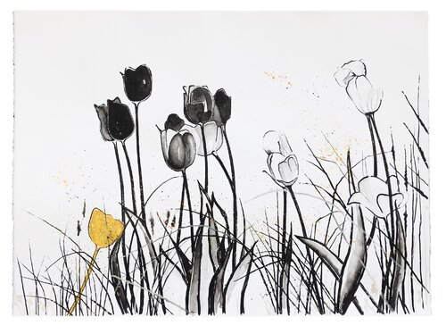 Silent Gold by Evi Schartner, Painting for Sale on Select