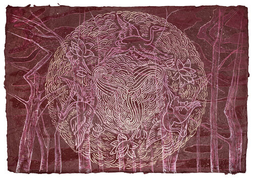 The Hidden Bloom by Evi Schartner, Painting for Sale on Select