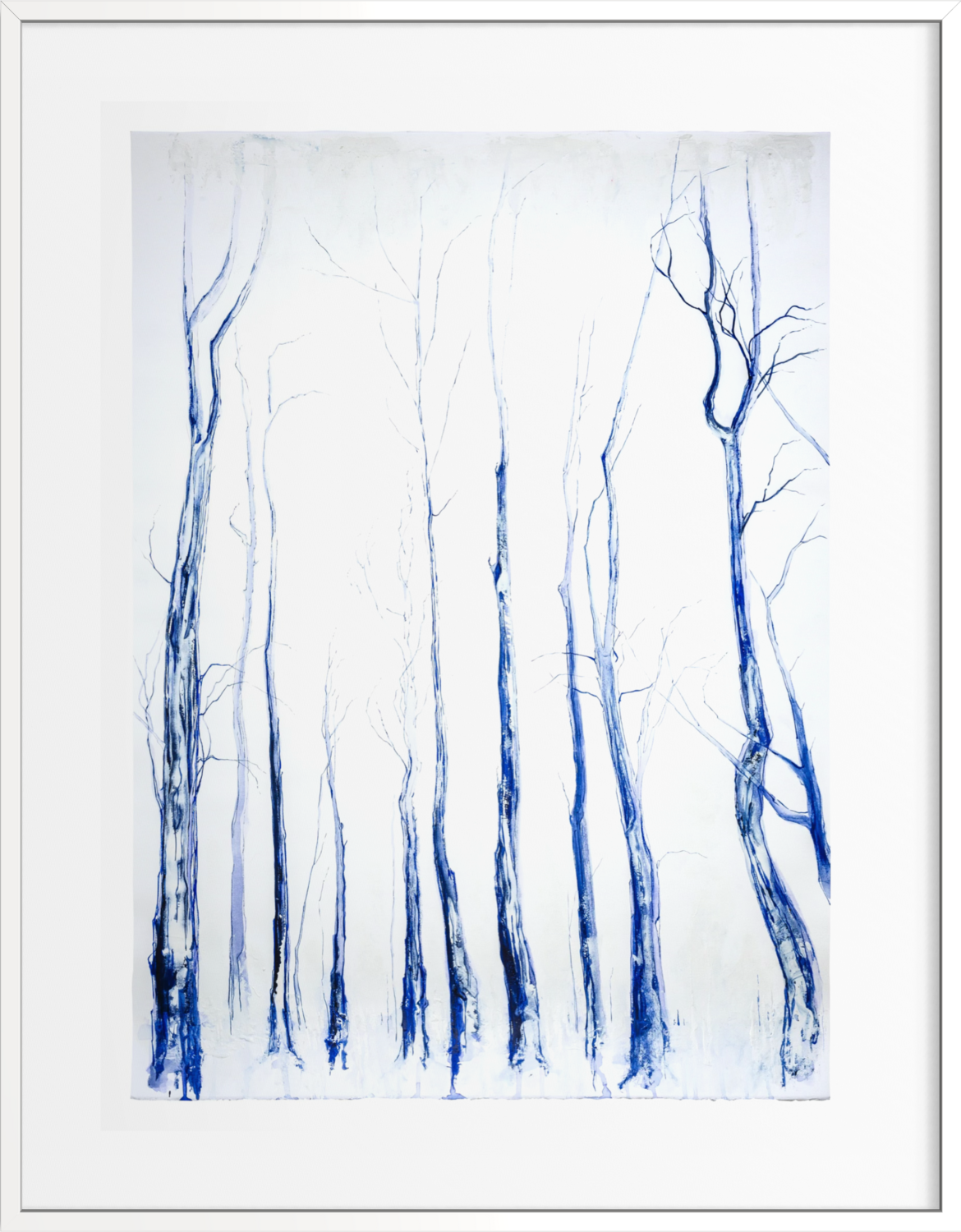 Forest in Blue Evi Schartner Original painting for sale