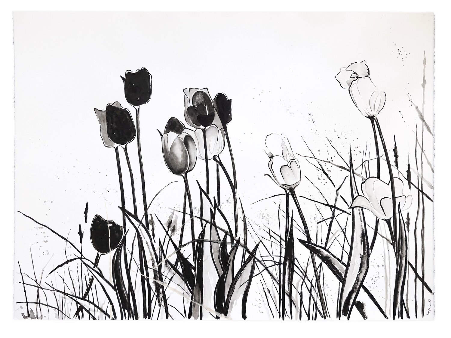 Silent Bloom Evi Schartner Original painting for sale