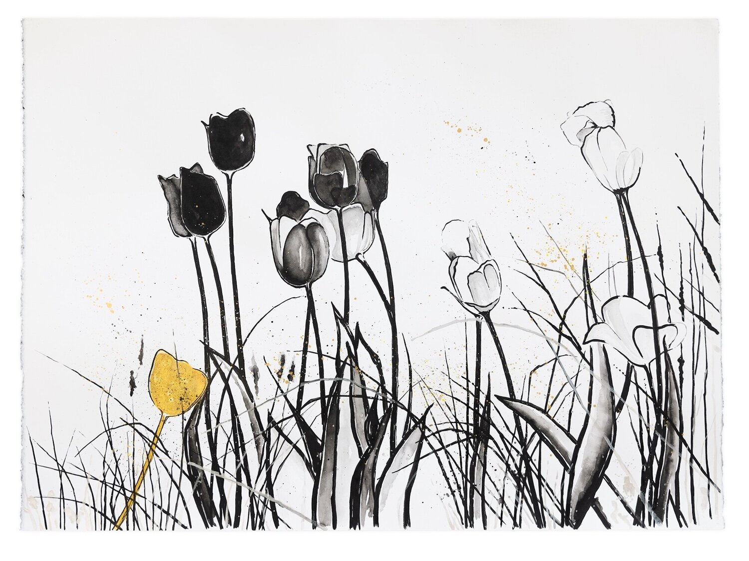 Silent Gold Evi Schartner Original painting for sale