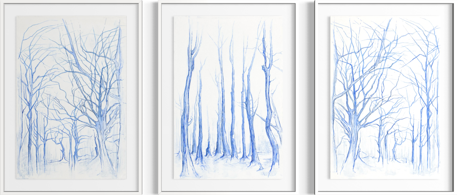 Silent Structures Evi Schartner Original painting for sale