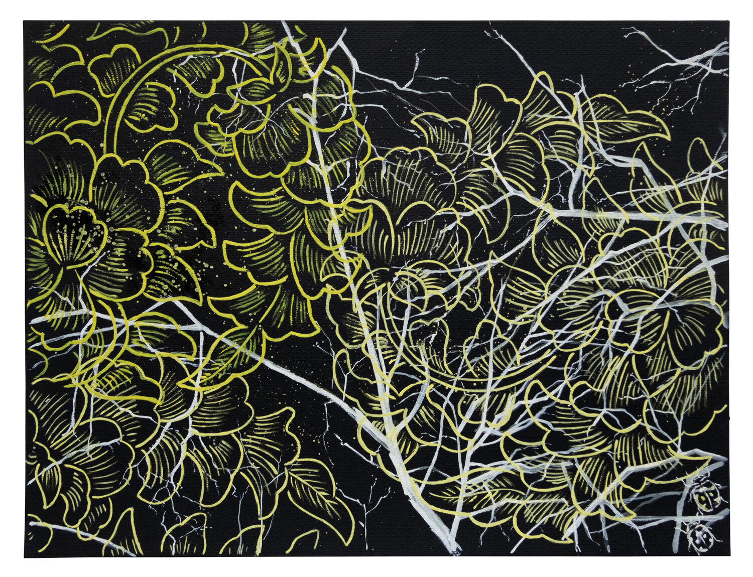 Night in Bloom Evi Schartner Original painting for sale