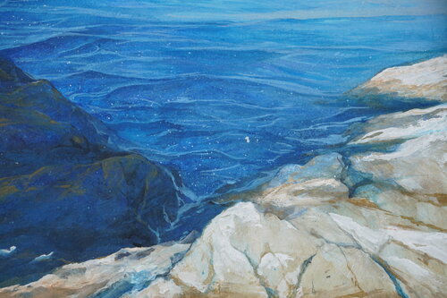 岩の間に by Ayano Nakajima, Painting for Sale on Select