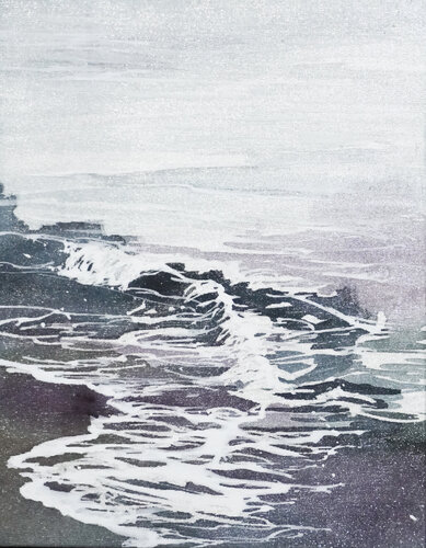 白浪を紡いでゆく by Ayano Nakajima, Painting for Sale on Select