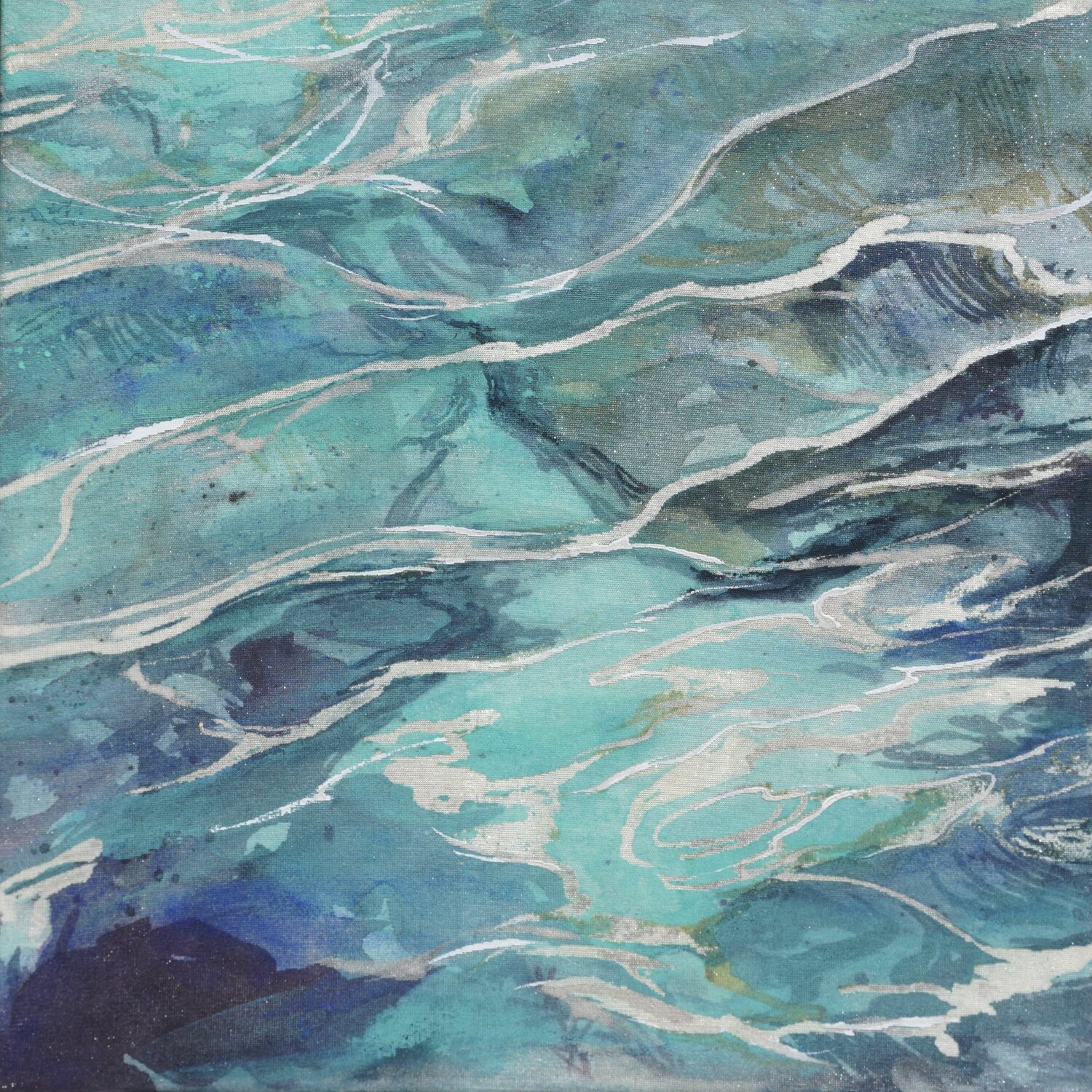 Floating in the depth Ayano Nakajima Original painting for sale