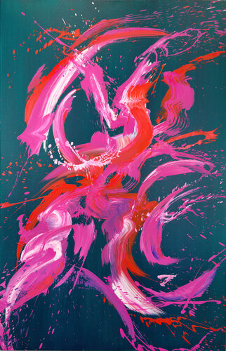 Cosmic Dancer II by Claudia Botz, Painting for Sale on Select