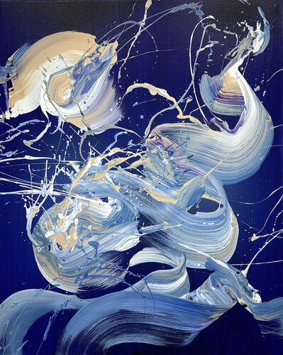 Dancing Aurora by Claudia Botz, Painting for Sale on Select