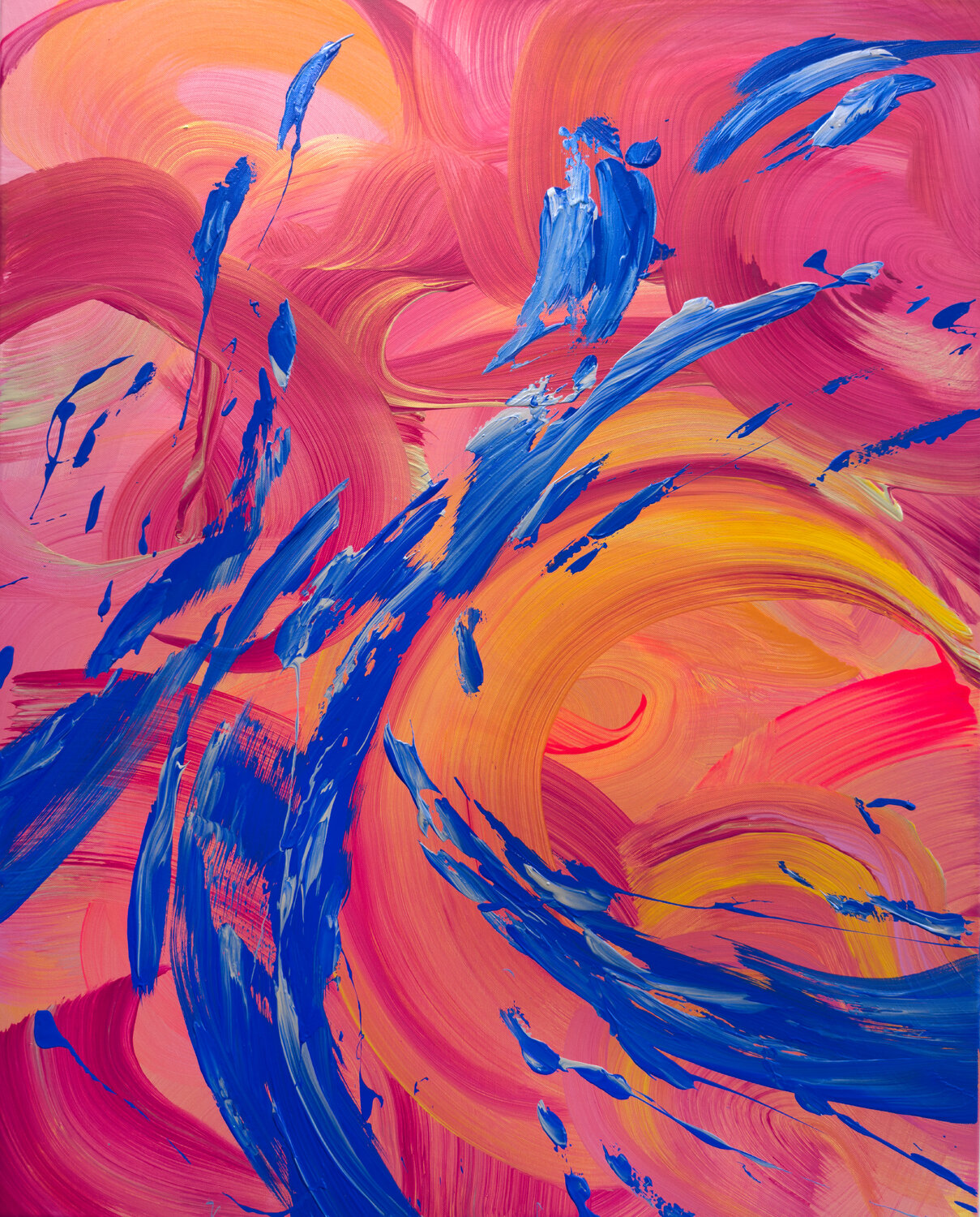 Living is easy Claudia Botz Original painting for sale