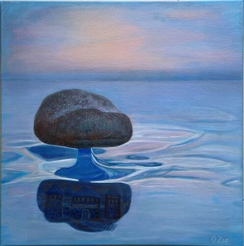 The secret of the stone by Olga Ben Zur, Painting for Sale on Select