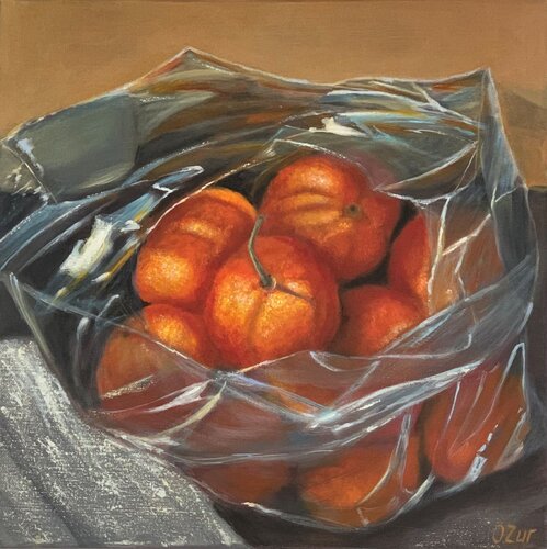 Tangerines by Olga Ben Zur, Painting for Sale on Select