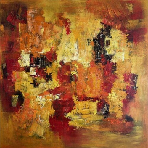Harvest Fire by Anastasiia Krykun, Painting for Sale on Select