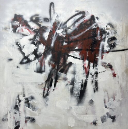 Fragmented Silence by Anastasiia Krykun, Painting for Sale on Select