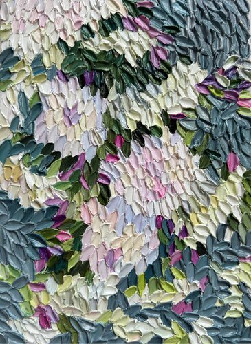 Dew Garden by Anastasiia Krykun, Painting for Sale on Select