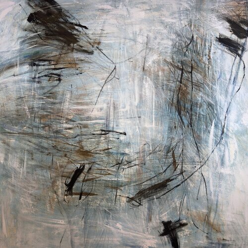 Blue Emotions by Anastasiia Krykun, Painting for Sale on Select