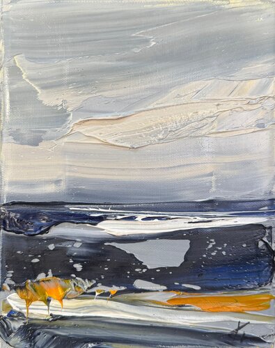 Between Tides by Anastasiia Krykun, Painting for Sale on Select