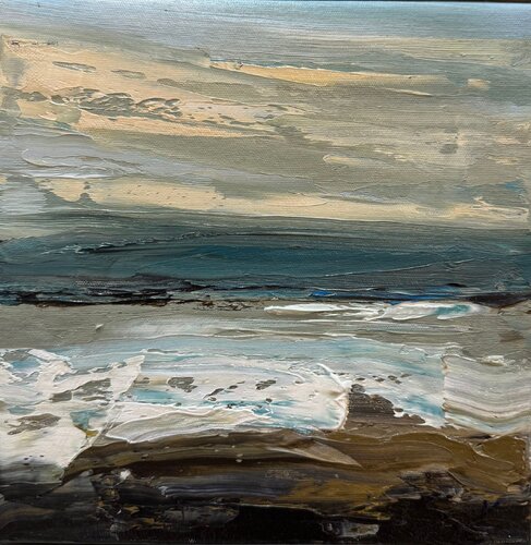 Ocean Whisper by Anastasiia Krykun, Painting for Sale on Select