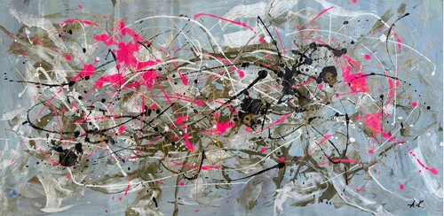 Pink Noise by Anastasiia Krykun, Painting for Sale on Select