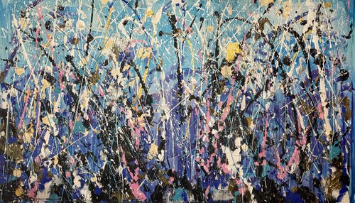 Midnight Bloom by Anastasiia Krykun, Painting for Sale on Select