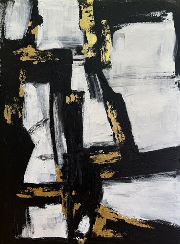 Golden Intersection von Anastasiia Krykun, Malerei kaufen auf Select