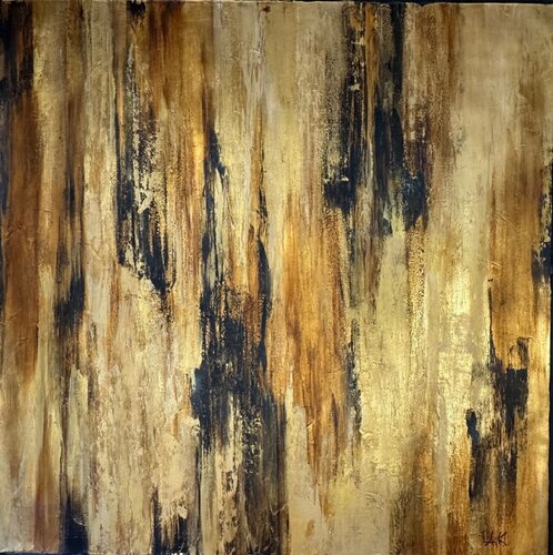 Amber Flow by Anastasiia Krykun, Painting for Sale on Select