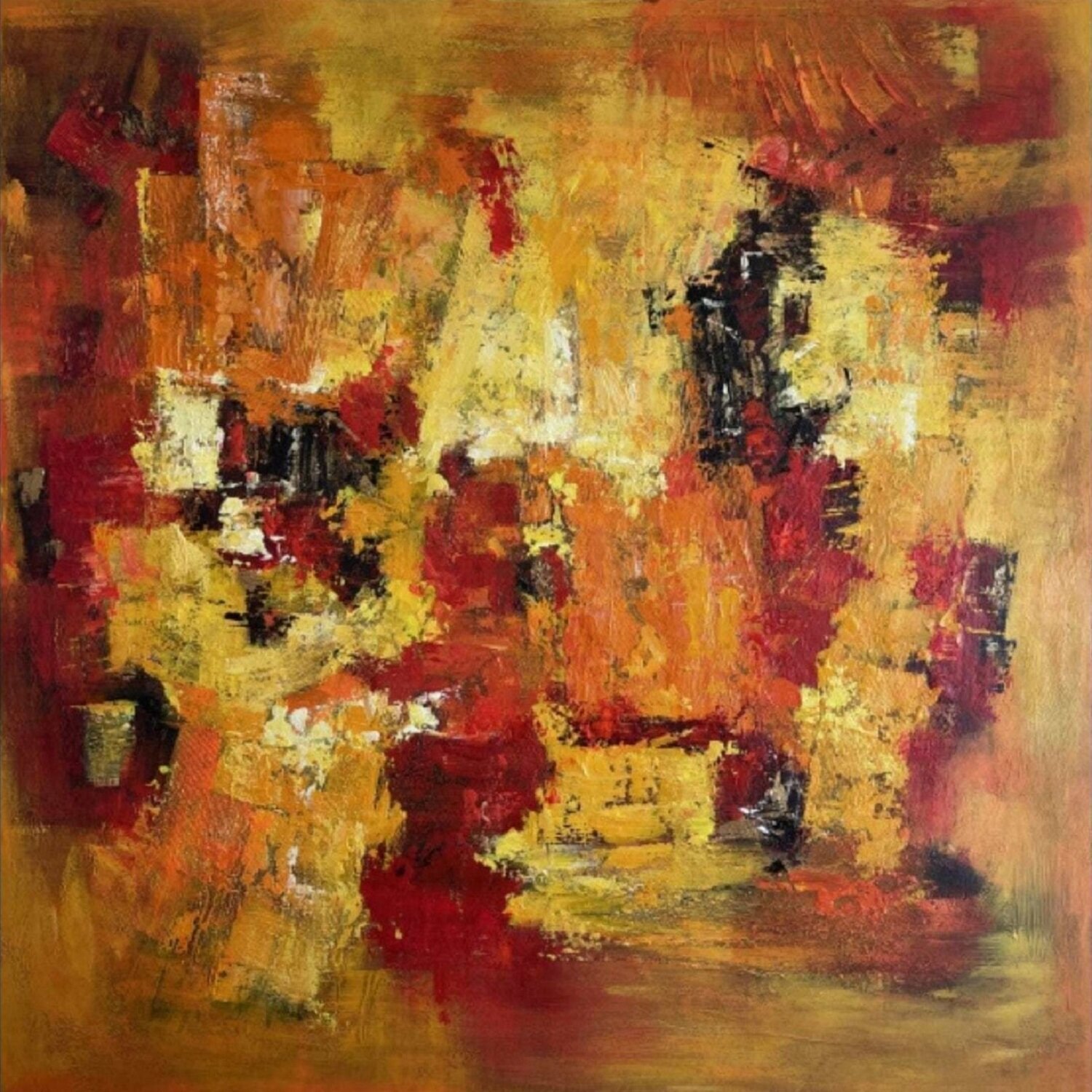 Harvest Fire Anastasiia Krykun Original painting for sale